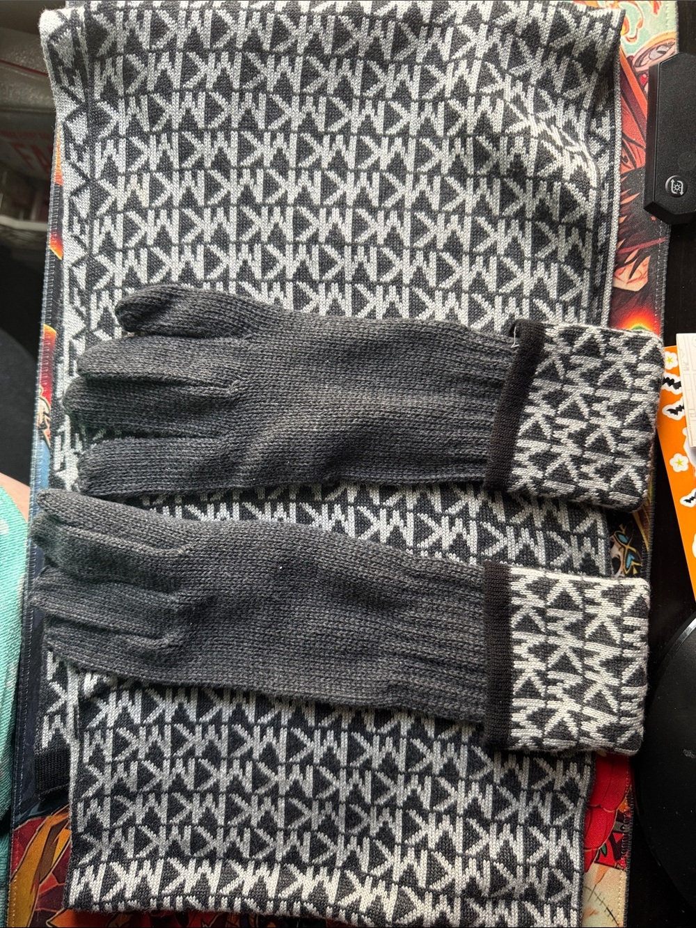 Michael Kors Scarf & Glove Set